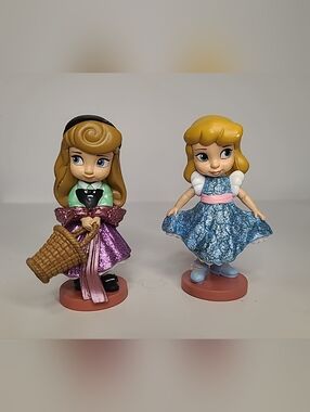 Disney Animators Toddler Doll Princess Figures Aurora & Cinderella